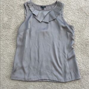 Ann Taylor Taupe Sleeveless Blouse